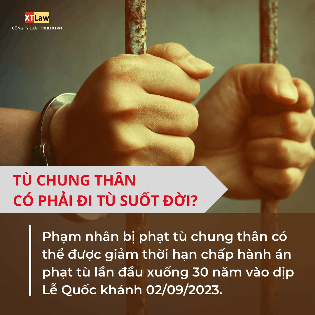 Phạm nhân bị phạt tù chung thân có được giảm thời hạn chấp hành án phạt tù vào dịp Lễ Quốc khánh 02/09/2023 hay không?