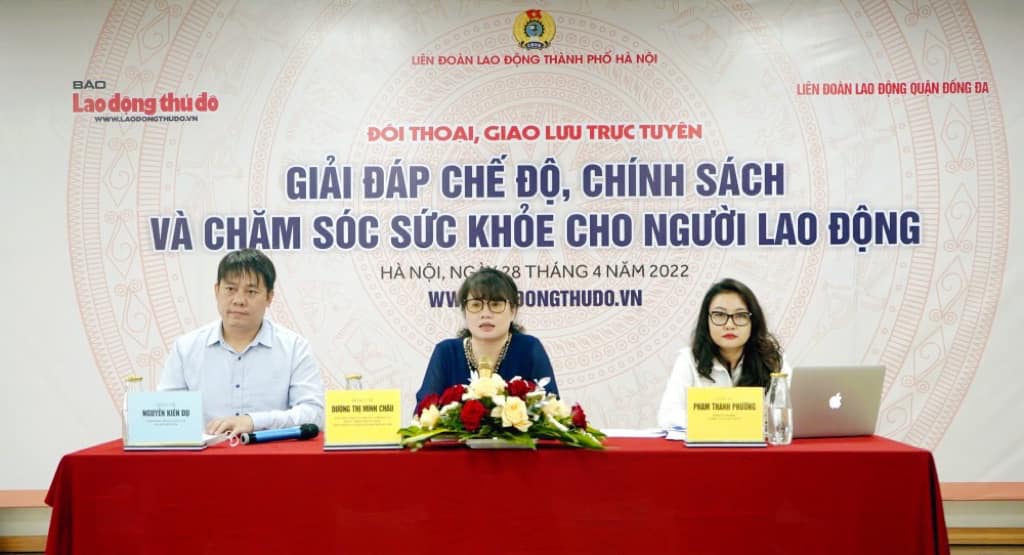 Đối thoại giao lưu trực tuyến: “Giải đáp chế độ, chính sách và chăm sóc sức khỏe cho người lao động”