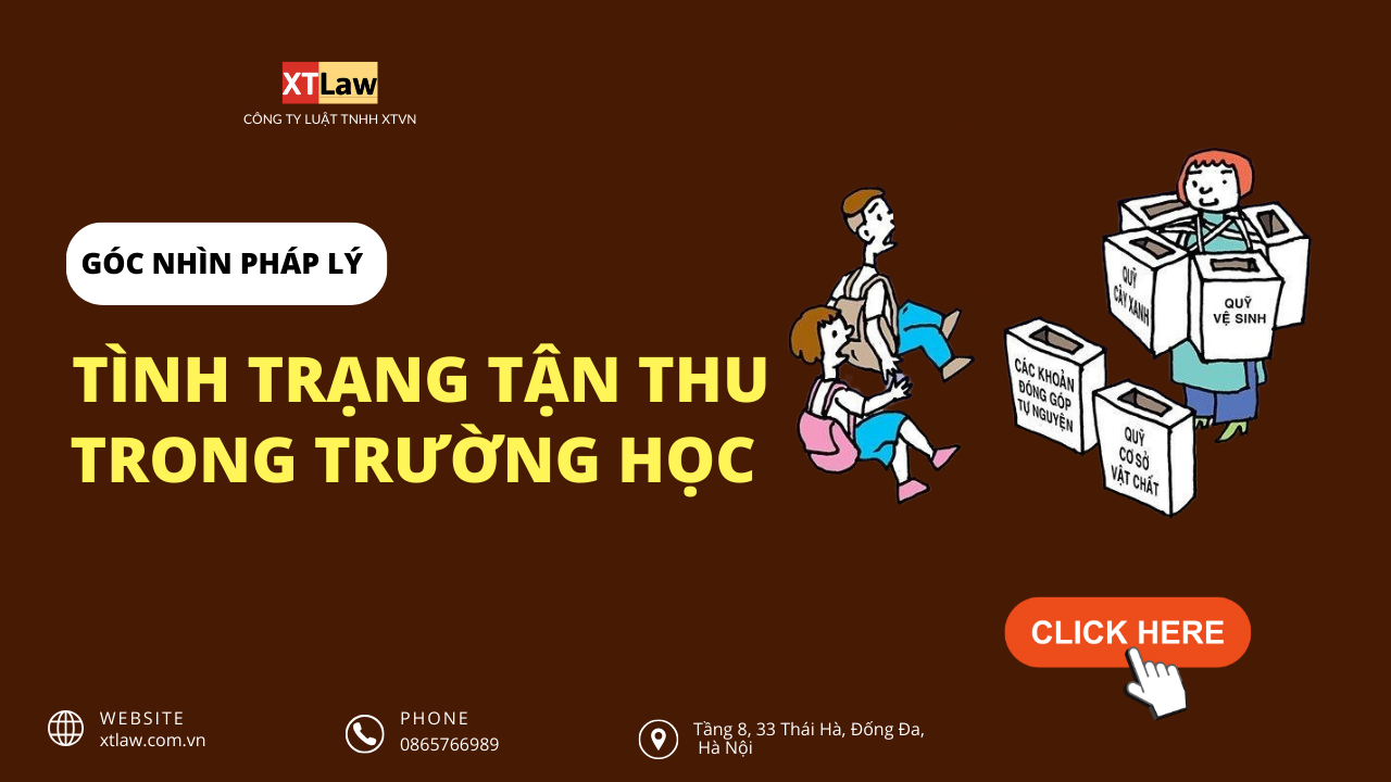 Tình trạng tận thu trong trường học – góc nhìn pháp lý