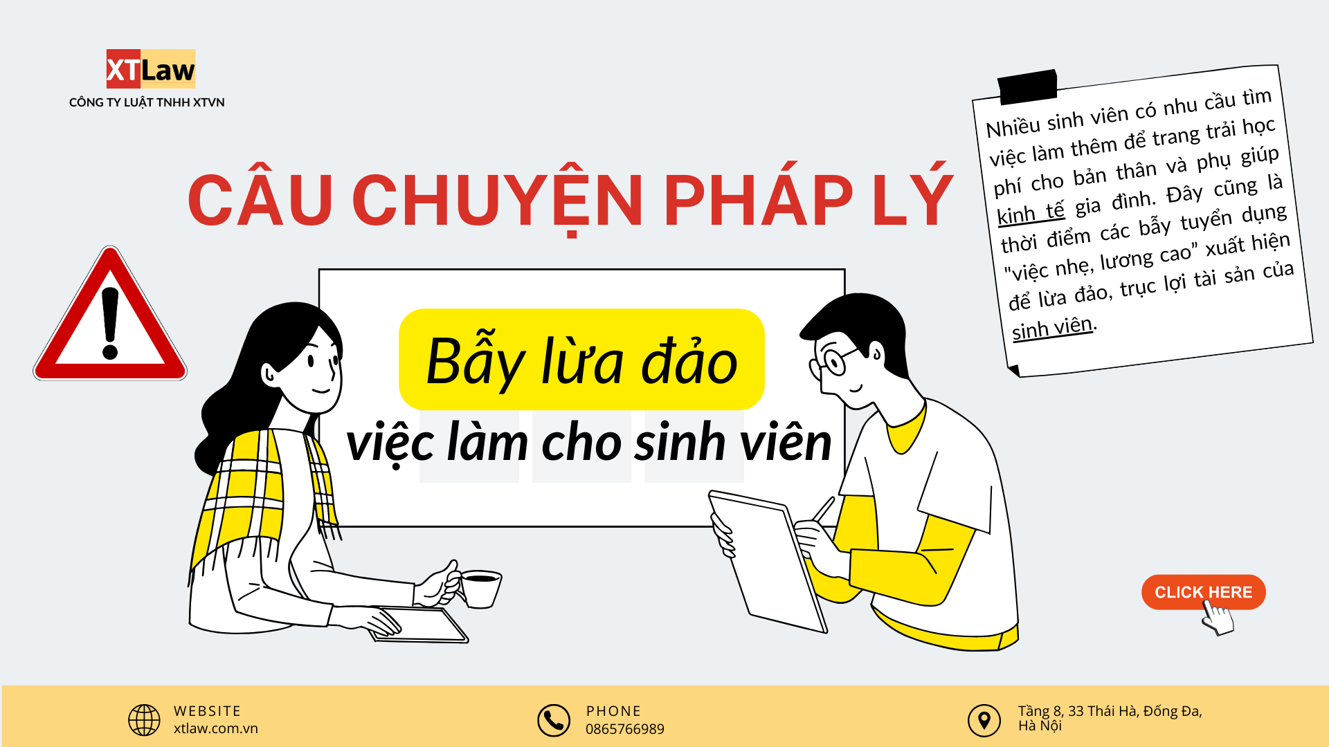 Câu chuyện pháp lý: Bẫy lừa đảo việc làm cho sinh viên?