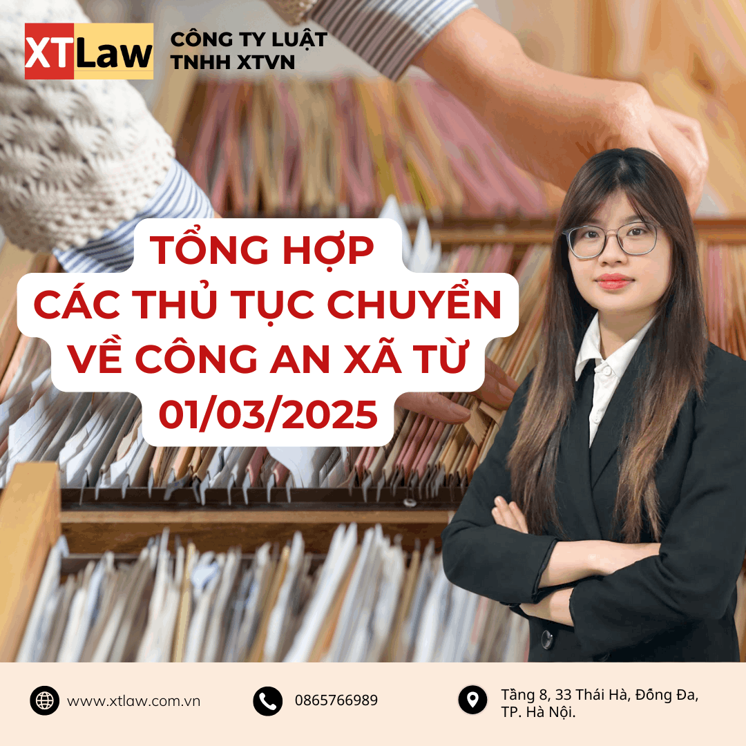 Tổng hợp các thủ tục chuyển về công an xã từ 01/03/2025