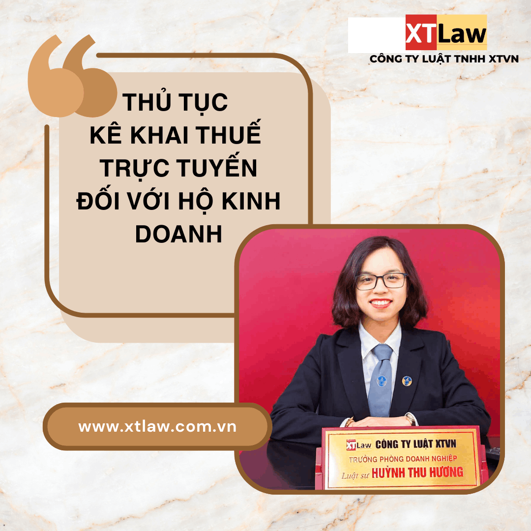 THỦ TỤC KÊ KHAI THUẾ TRỰC TUYẾN ĐỐI VỚI HỘ KINH DOANH